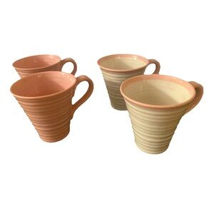 Set Of 4 Sophie Conran for Portmeirion Pink Mugs
